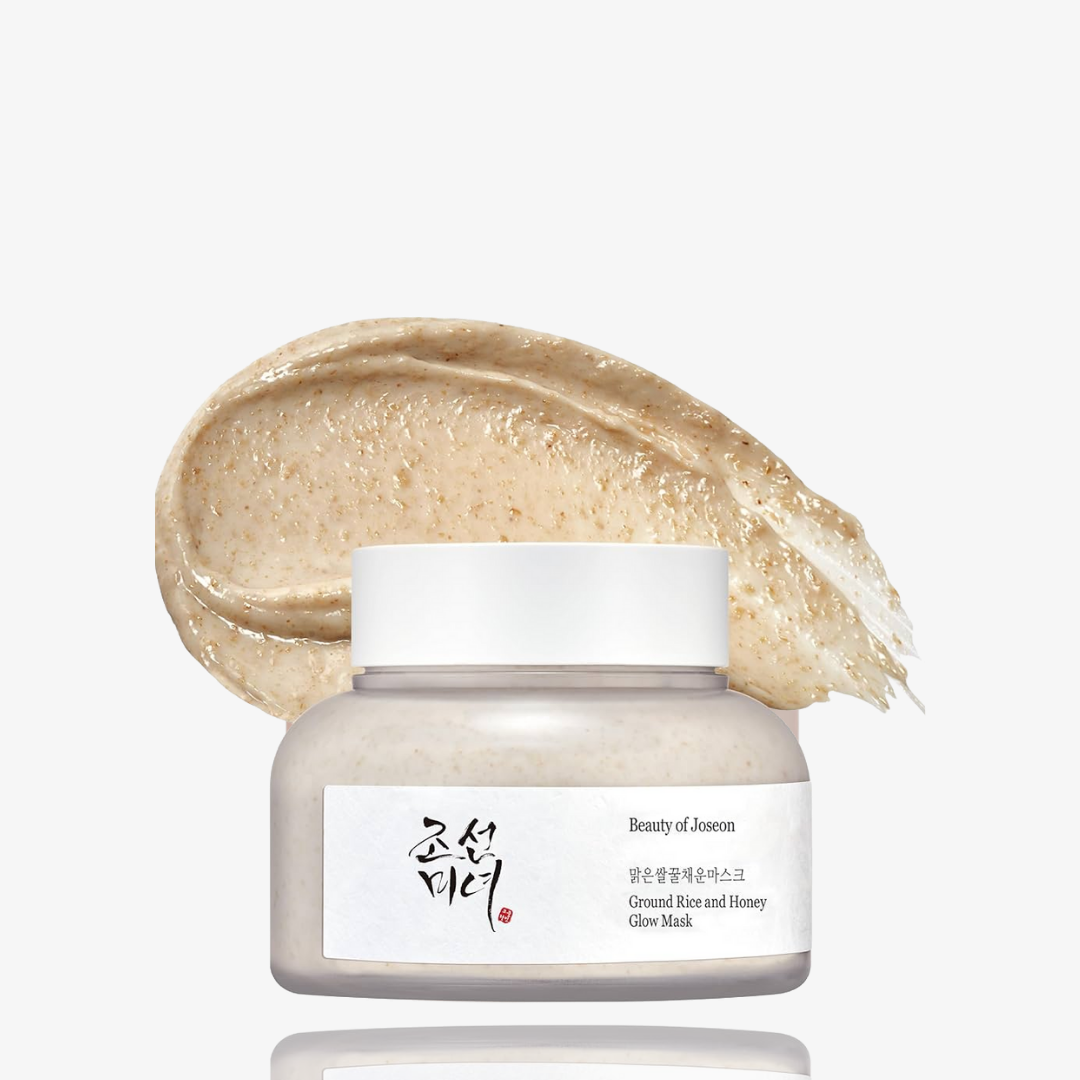 Ground rice and honey glow mask